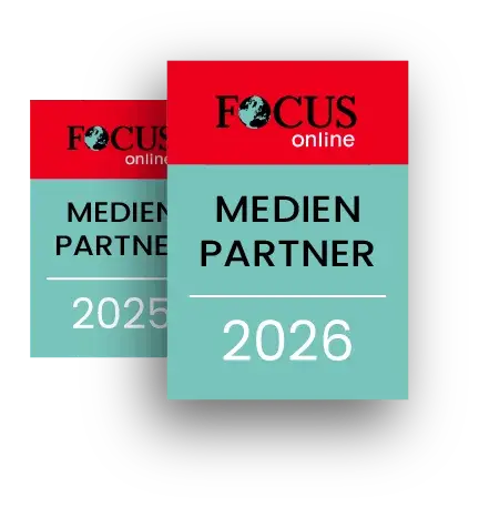 Focus Online Medienpartner Auszeichnung 2025 und 2026
