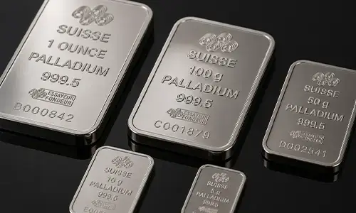 Palladiumbarren für den Edelmetallankauf